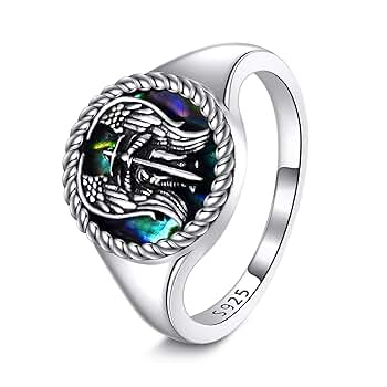 Amazon | URONE 聖ミカエル リング 925 スターリングシルバー 大