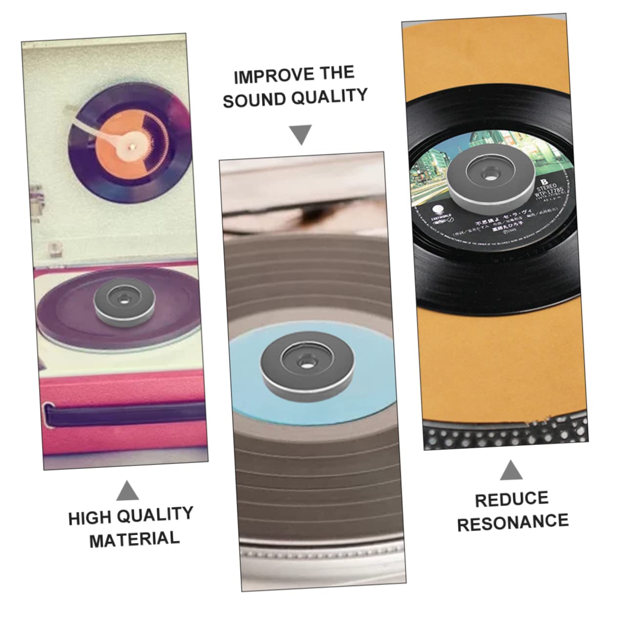 OSALADI Adattatore Leggero Da 45 Giri Da 5 Pezzi Per in Vinile Da 7 Pollici Accessorio Per Giradischi Facile Da Usare