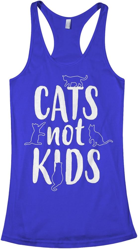 Threadrock Women's Cats Not Kids Racerback Tank Top