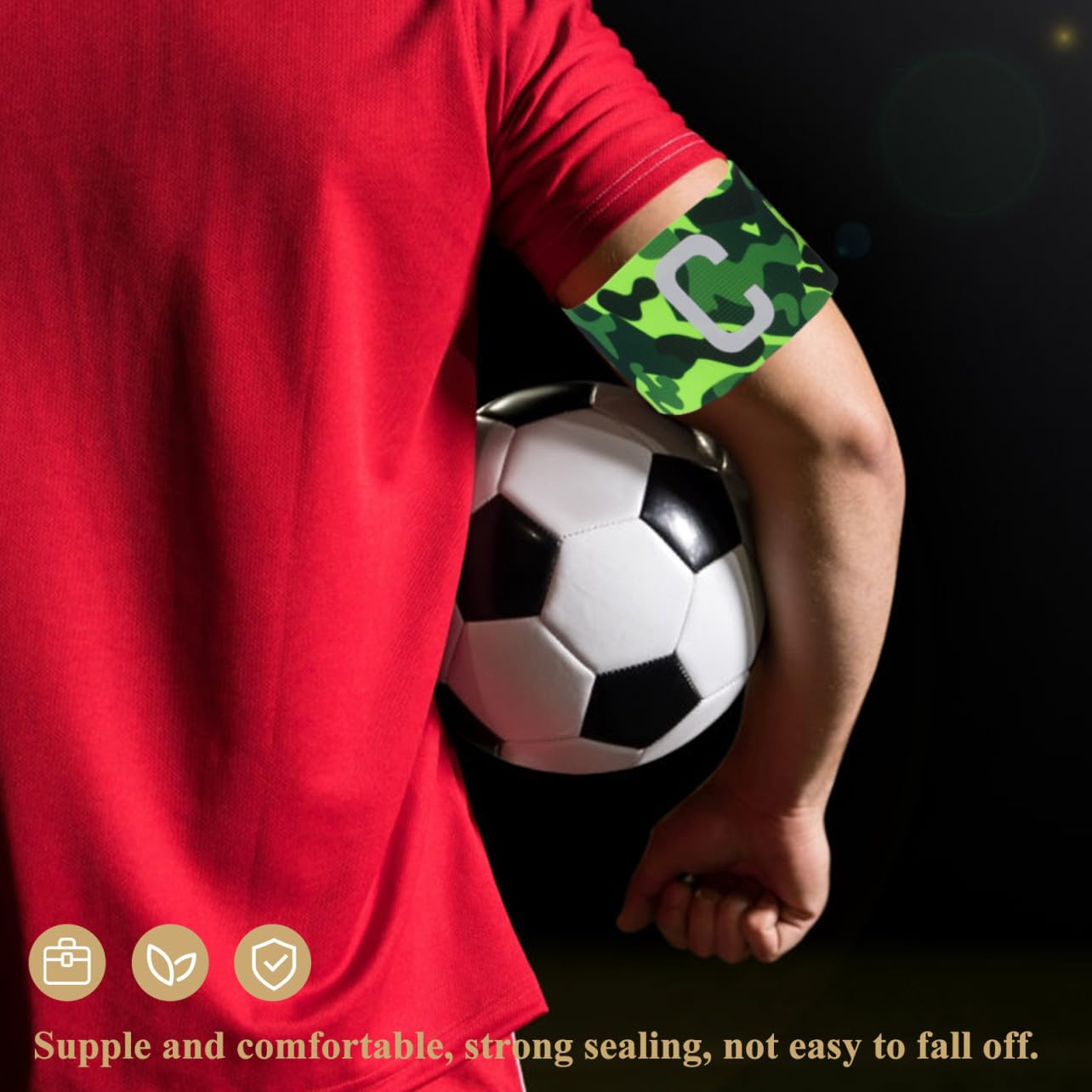 ibasenice Fasce Calcio Fascia per Resistente E Traspirante Accessorio Calcio Professionale per Sport Camouflage