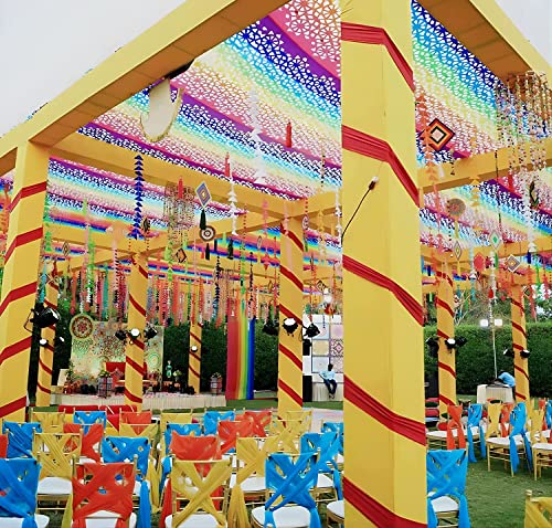 Guirnalda de fieltro triangular de 4 pies para eventos elegantes y bodas temáticas 4