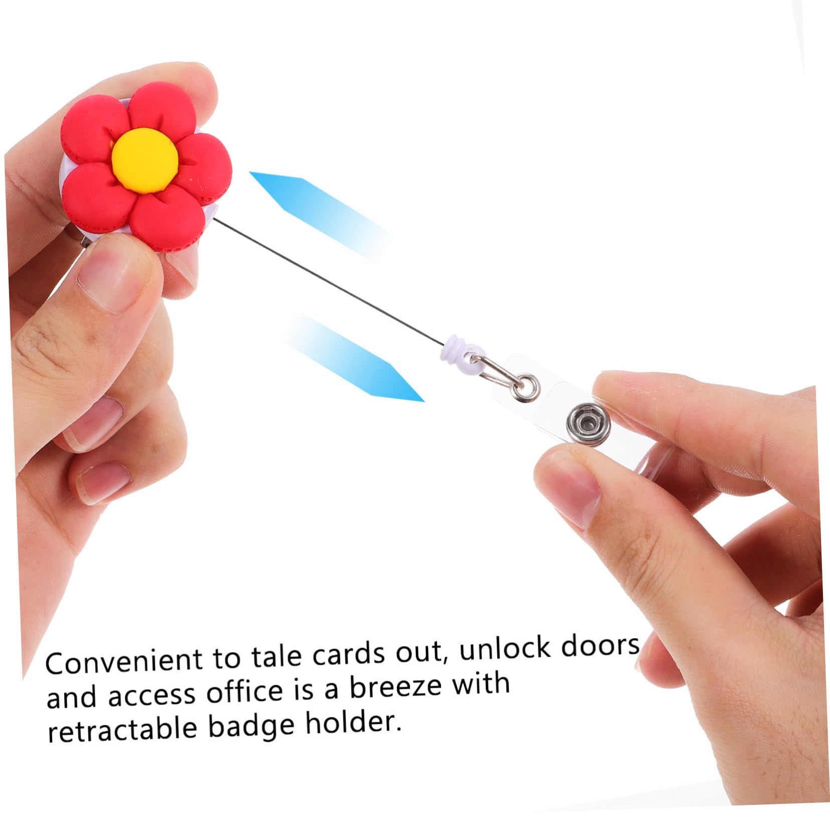 LALAFINA 16pezzi Portabadge Retrattile Colorati Per Medici e Insegnanti Supporto Id Resistente e Leggero Con Clip Alligatore Per Accesso Facile Carte e Chiavi