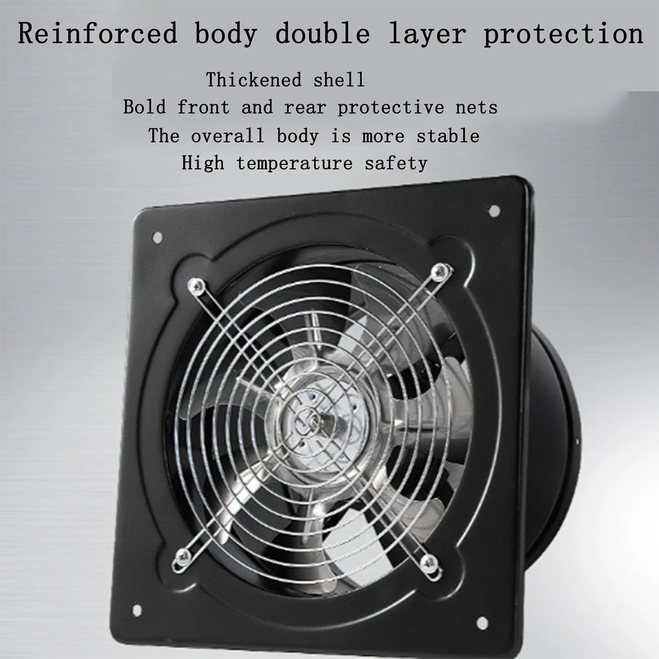 ICEMOB Aspiratore Bagno,Ventilatore Industriale 2800 Giri/Min,Estrattore Aria Silenzioso con Valvola di Ritegno,Ventola Aspirazione per Cucina,Cucina,WC,Ufficio,Griglia Metallica,16 inch
