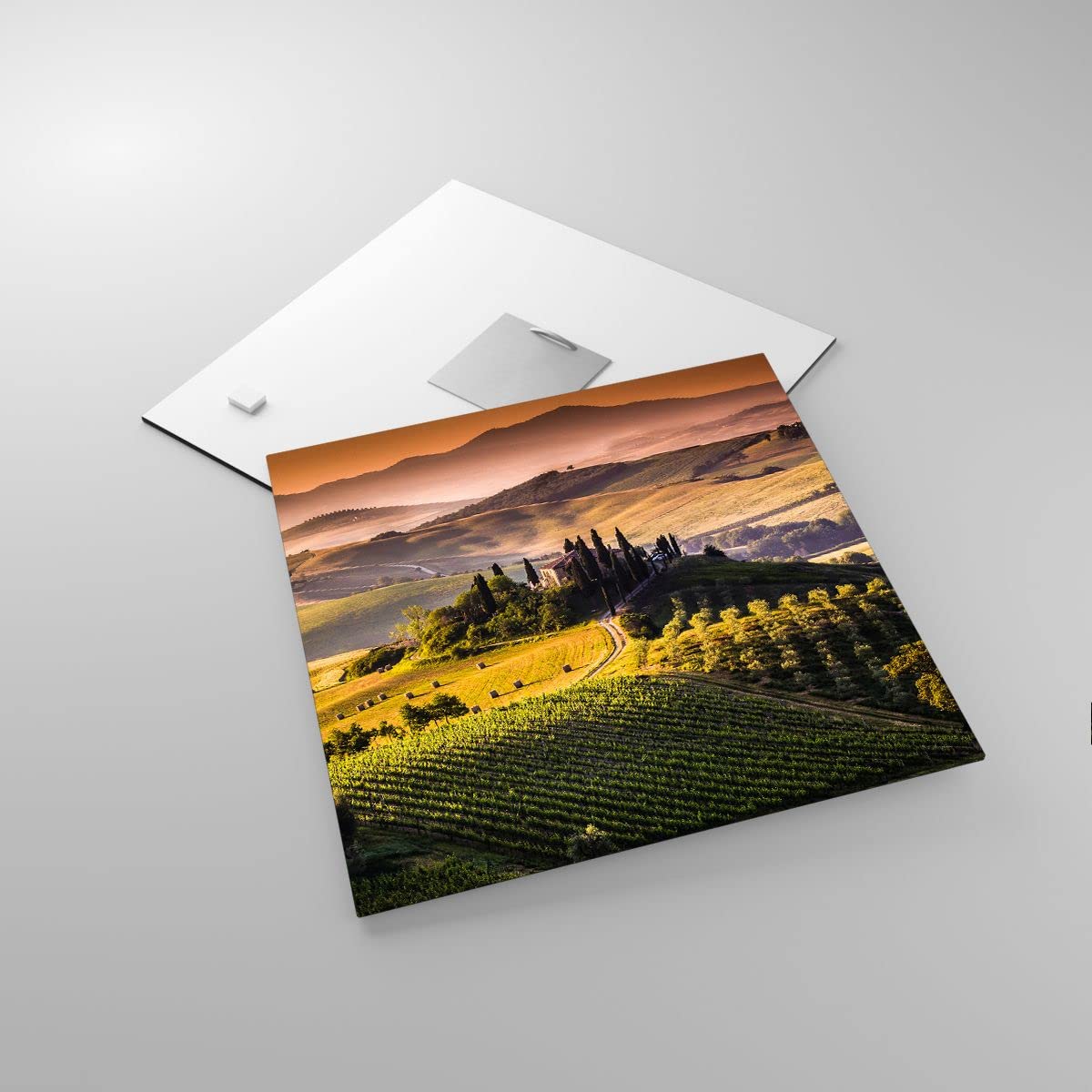 Quadro Su Tela Moderna - Toscana Fattoria Vigna - Decorazione Parete 120x50 Cm - ARTTOR Wall Art