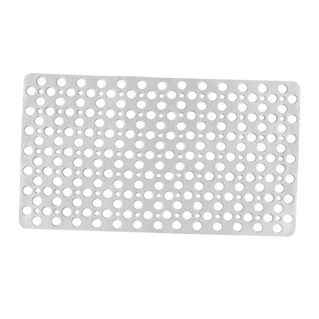 Accessoire salle bain blanc : tapis douche antidérapant pour sol sec