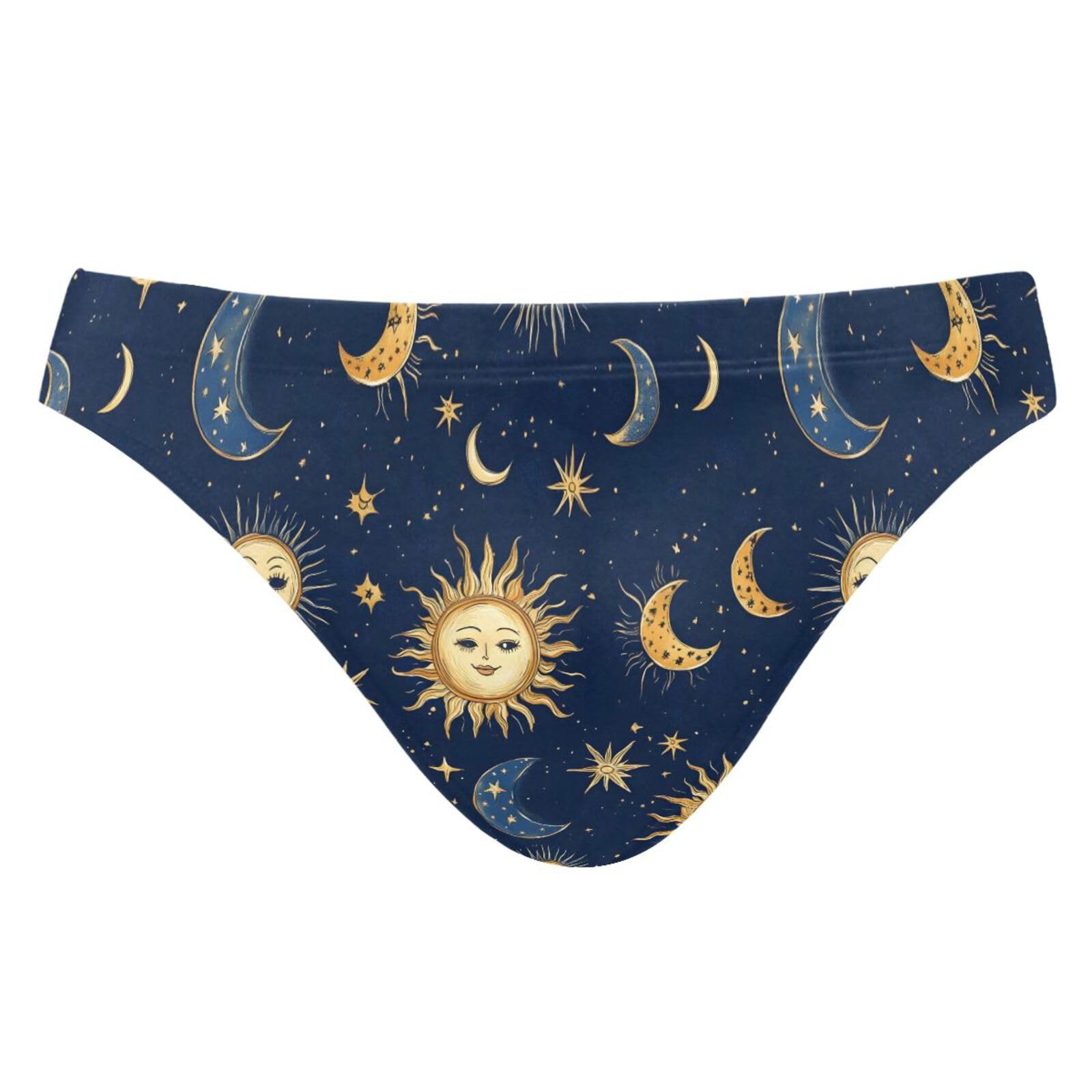 Men's Suns and Moons Faces Bikini Swimsuits Swim Trunks M 202c0023