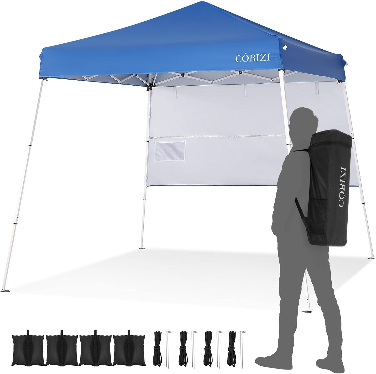 HOTEEL 10x30FT Party Tent Outdoor Large Canopy for 30-50 People with 8 Removable Sidewalls, 2 Zipper Doors, 16 Ropes and 36 Stakes, Carpas para Fiestas for Wedding Patio Backyard, White