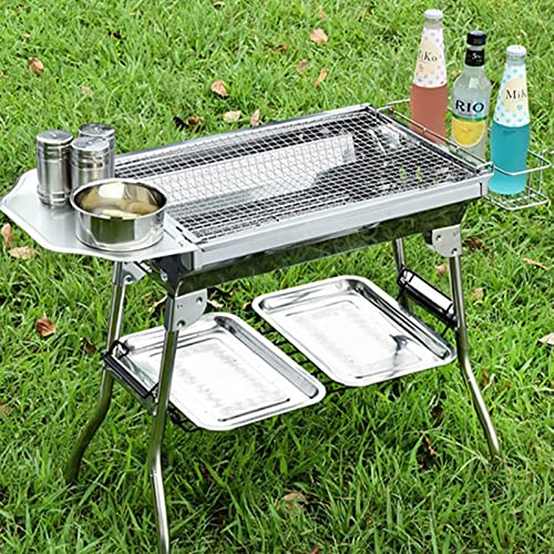 Barbecue à charbon portable pliable pour espace restreint et camping - 4