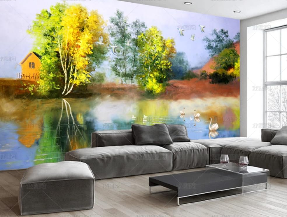 Papier peint intissé campagne rurale poster géant mural salon chambre 450x315
