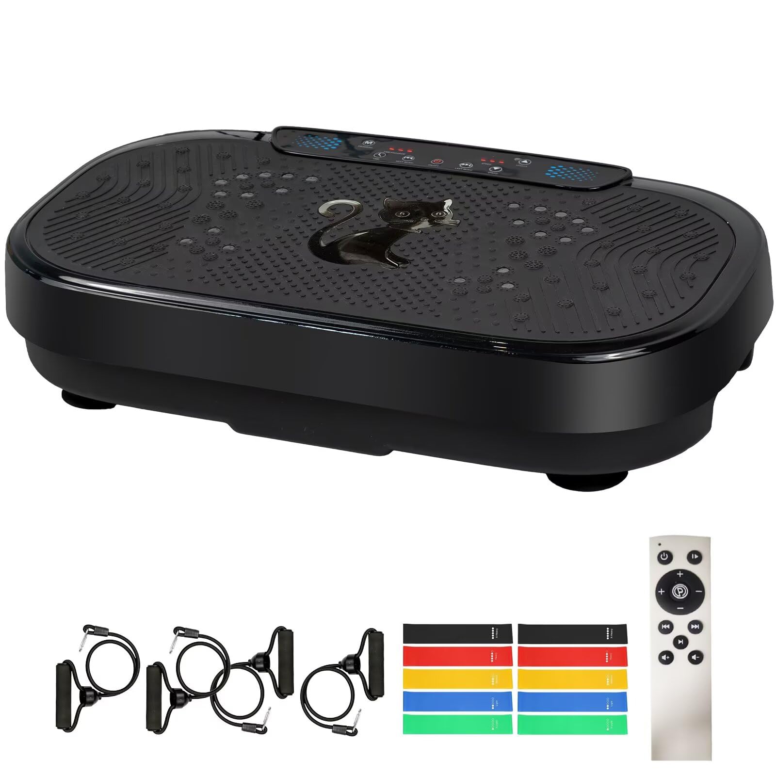 Vibration Plate Exercise Machine, Vibration Plate Platform for Lymphatic Drainage, with Bluetooth, 1-999 Adjustable Speeds, High-Intensity Vibration for Muscle Activation, Max Weight 500 Lbs Capacity-image-38