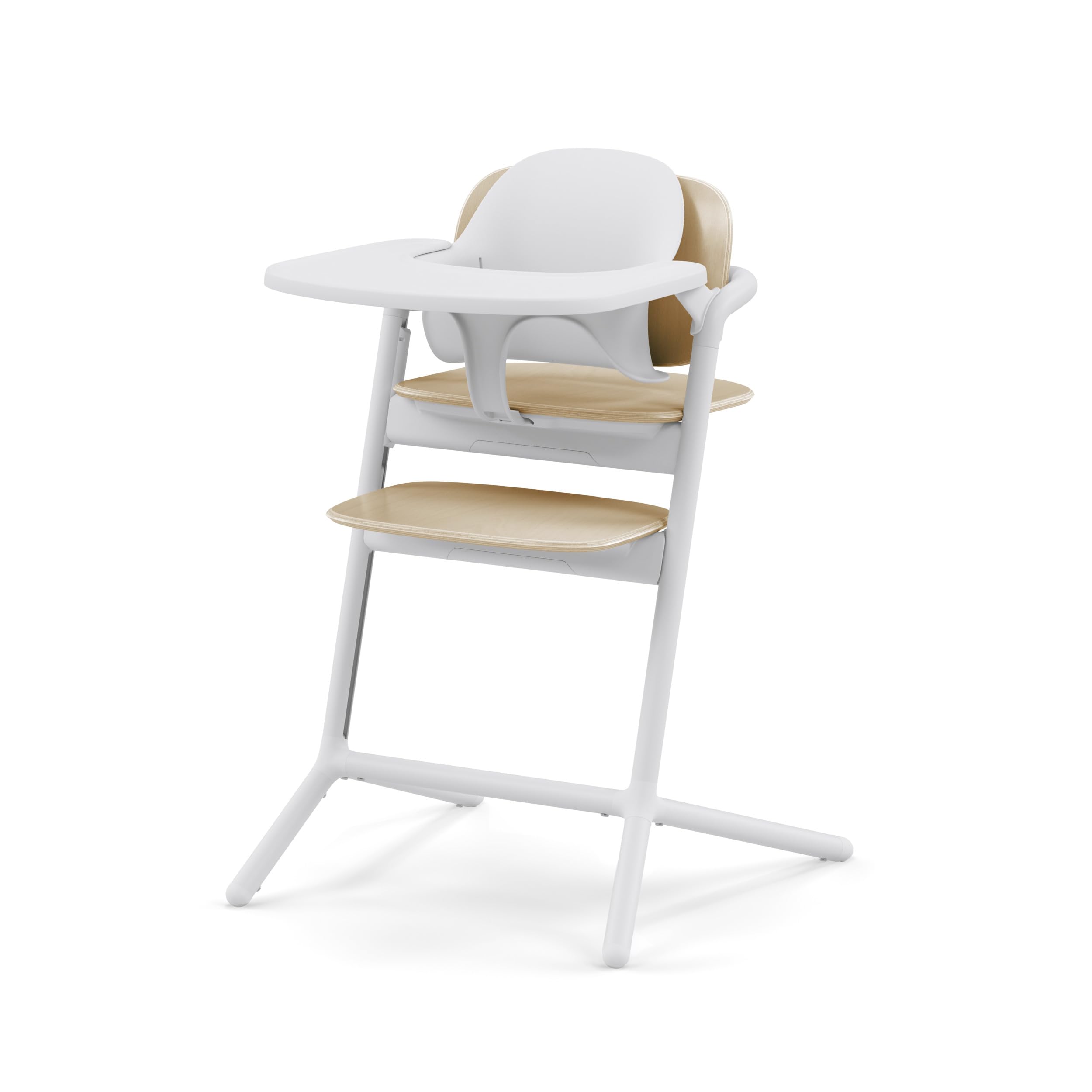 CYBEX Gold LEMO Seggiolone 3-in1, Per Crescere Insieme a Voi, 6 Mesi - 99 Anni, Utilizzabile dalla Nascita con Sdraietta CYBEX, Include Sedile per Bambini e Vassoio, Alluminio/Plastica, Sand White
