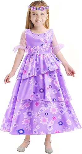 Miniatura 1 de Esvaiy Encanto Isabella Dress Mirabel Costume for Girls Cosplay Princess Dresses Outfit for Halloween Dress