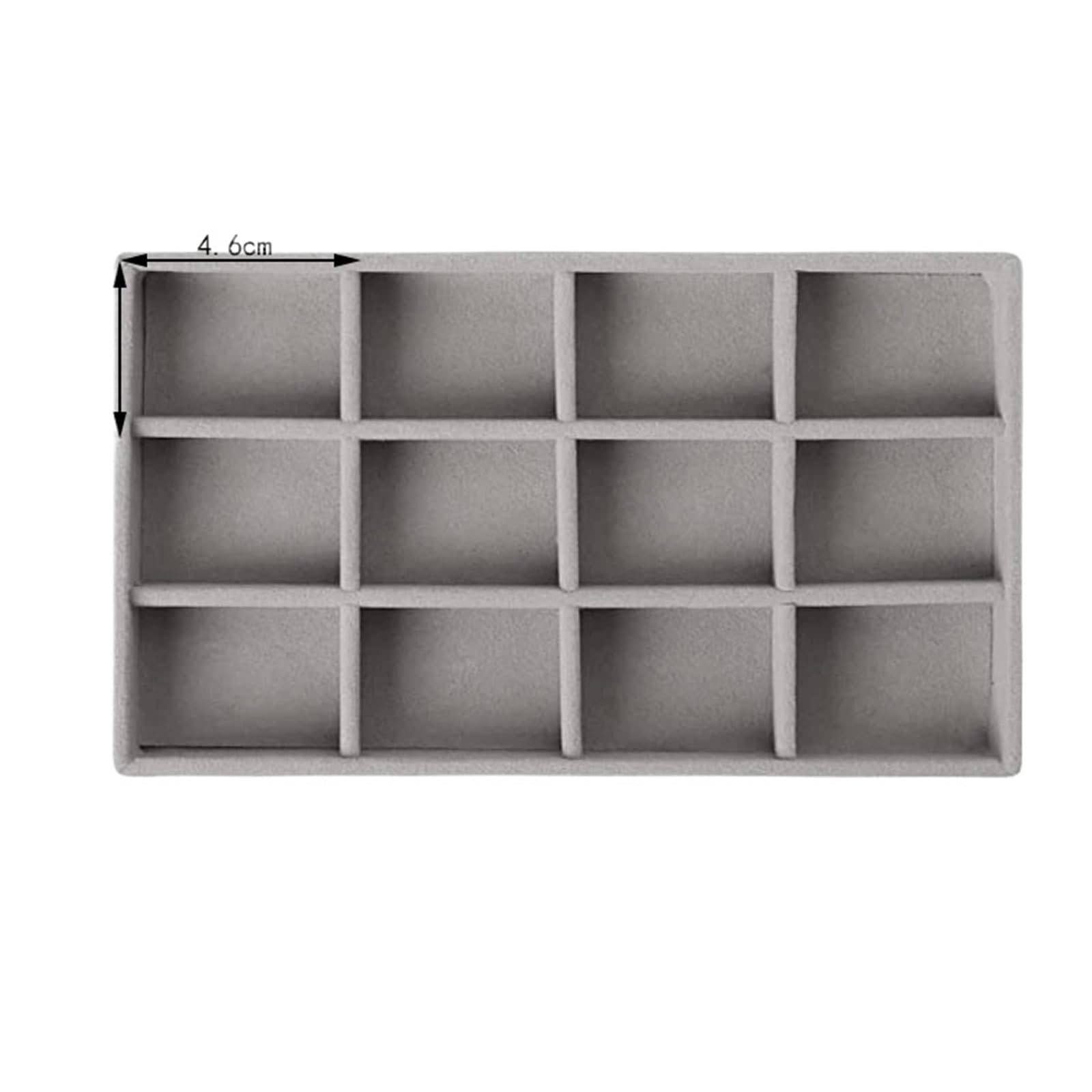 Sicrubious jewelry organizers and storage Jewelry Organizer Velvet Jewelry Storage Tray Display Ring Bracelet Necklace Storage Box Showcase Drawer Organizer Trays(Color24)