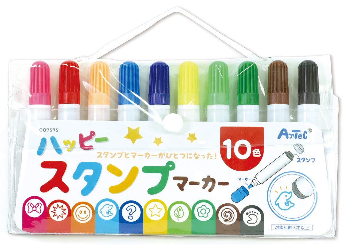 ハッピー様・ご確認用 Amazon | ﾊｯﾋﾟｰｽﾀﾝﾌﾟﾏｰｶｰ10色 | アートマーカー | 文房具