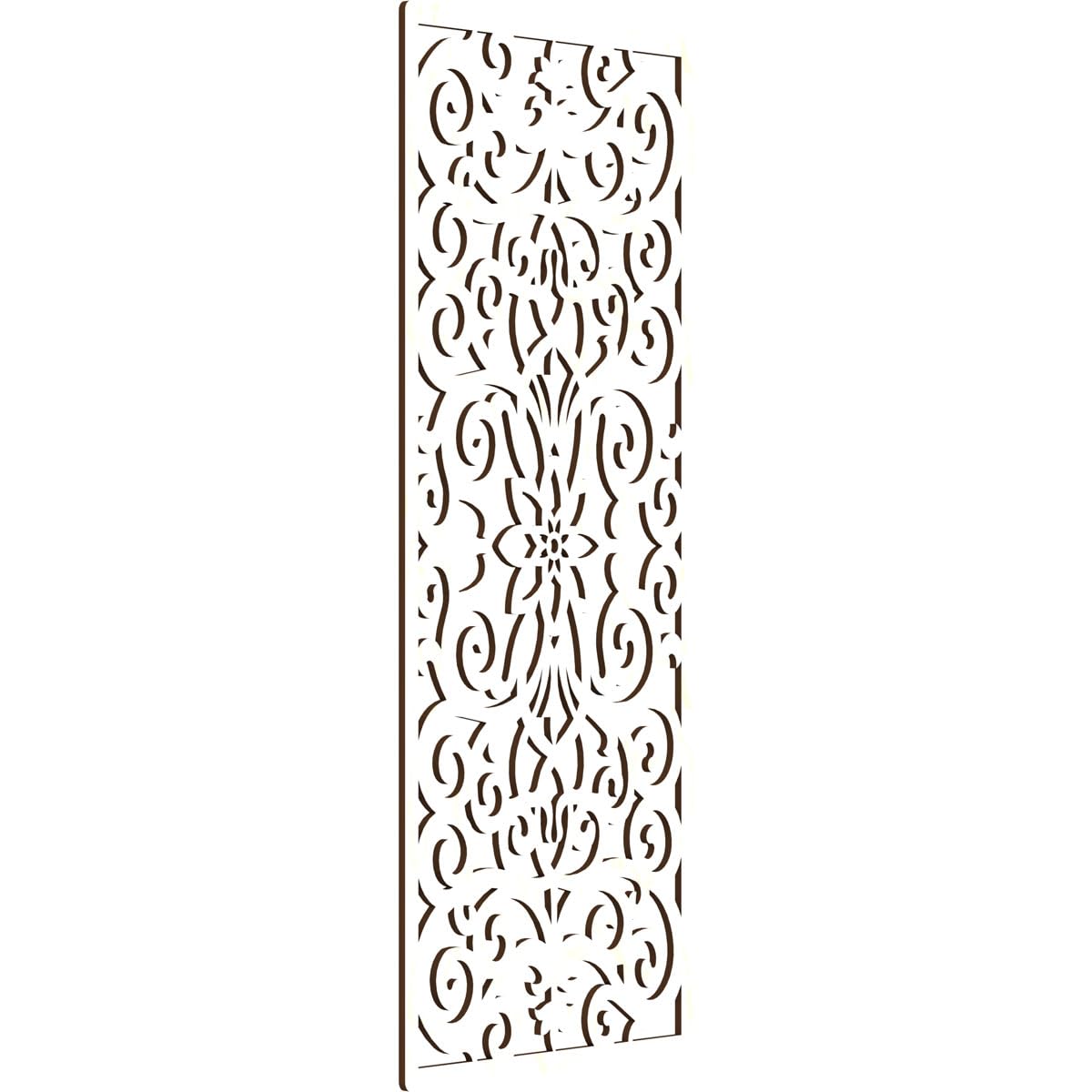 Buel Decorative Pierced Fretwork Wood Wall Panels, 17 3/8"W x 44 3/8"H x 1/4"T, Birch