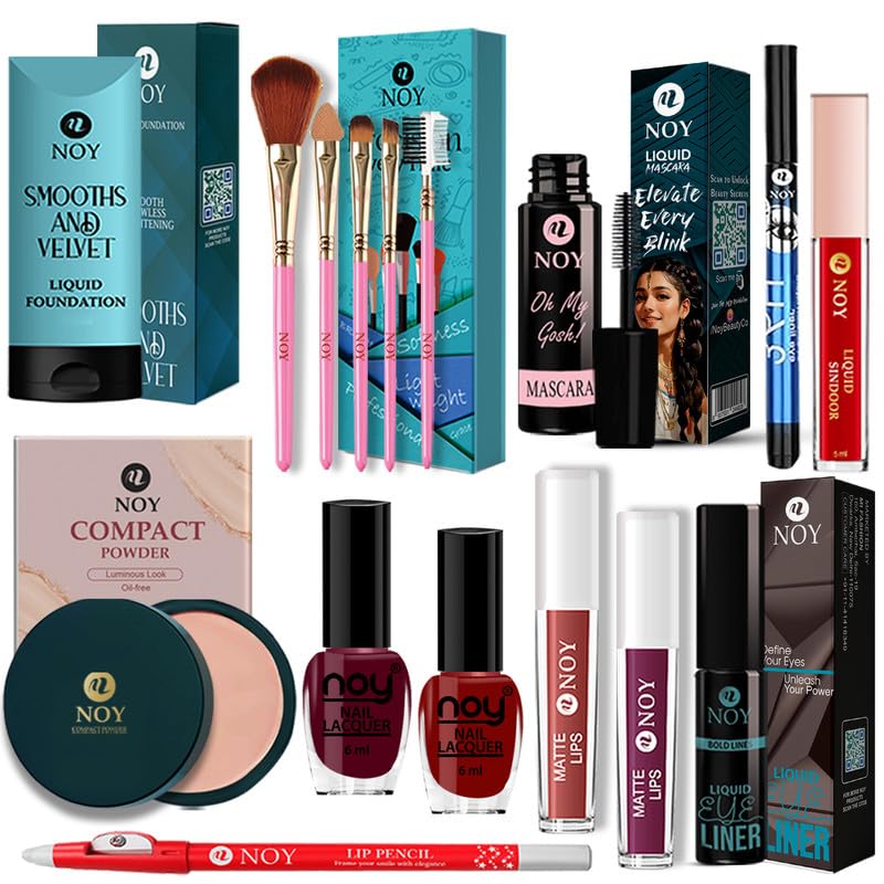 NOY Makeup Combo Set All in One Makeup Kit for Women Daily Beauty Pack of 16