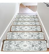 OJIA Extra Non-Slip Stair Treads for Wooden Steps Set of 15, 30"X8" Carpet Stair Mats Indoor Stai...