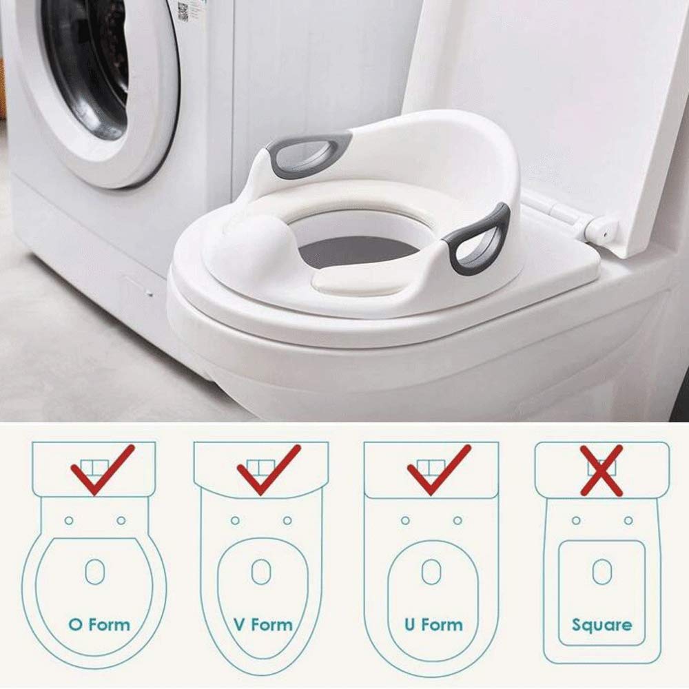 Reductor De WC para Bebe - Asiento De Inodoro De Entrenamiento para IR Al Baño - Anillo De Entrenamiento para Inodoro para Niños O Niñas | Superficie Segura Antideslizante