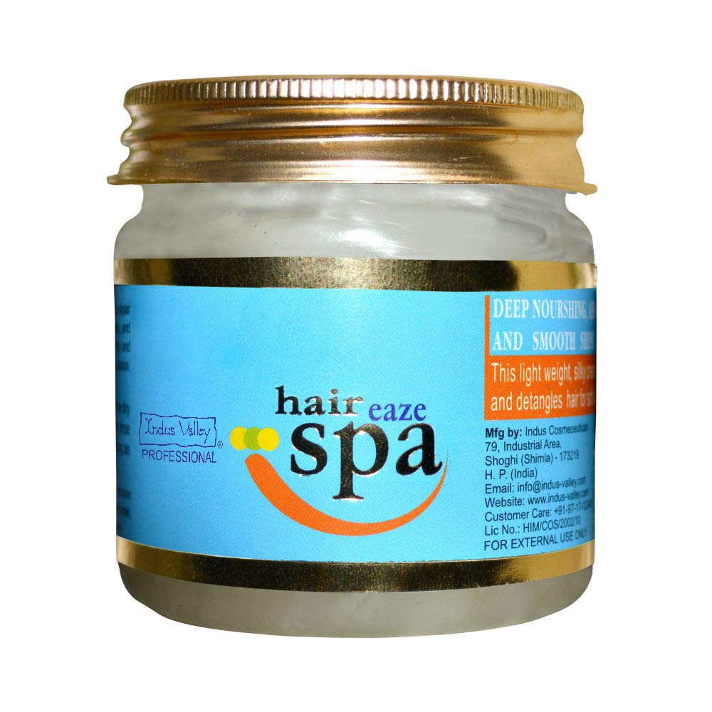 INDUS VALLEY Eaze Hair Spa Cream Treatment for dry & damaged hair - Deep nourishing and Moisturizing Gives your hair Soft & Shiny - 175 ml