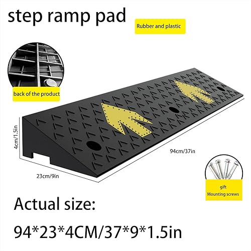 Miniatura 8 de Rampas de umbral para puertas, rampas de umbral para sillas de ruedas para puertas, rampas de plástico para bordillos, material plástico, fuerte y