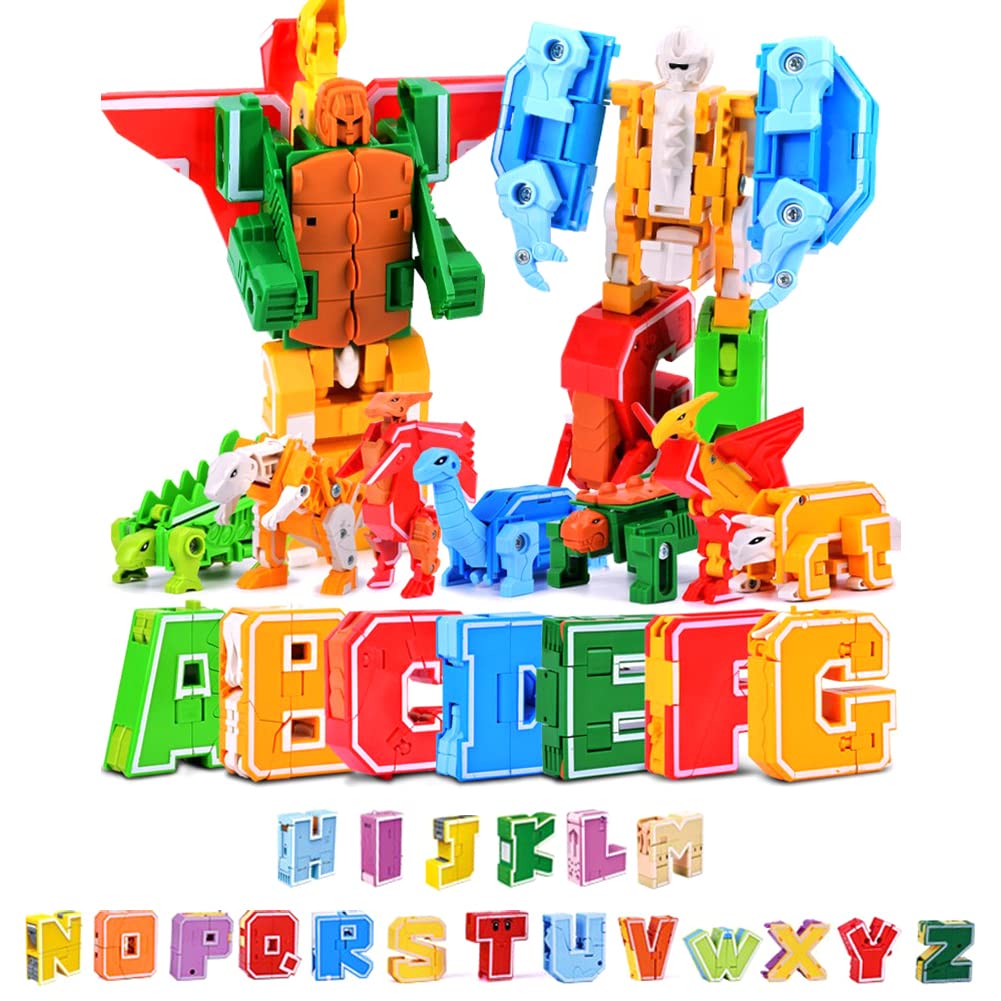 Transforming Letters | Alphabet Learning Toys for Kindergarten - 26 Alphabet Learning Sensory Toys for Kids 26 Pack ABC Learning, Pre-kindergarten