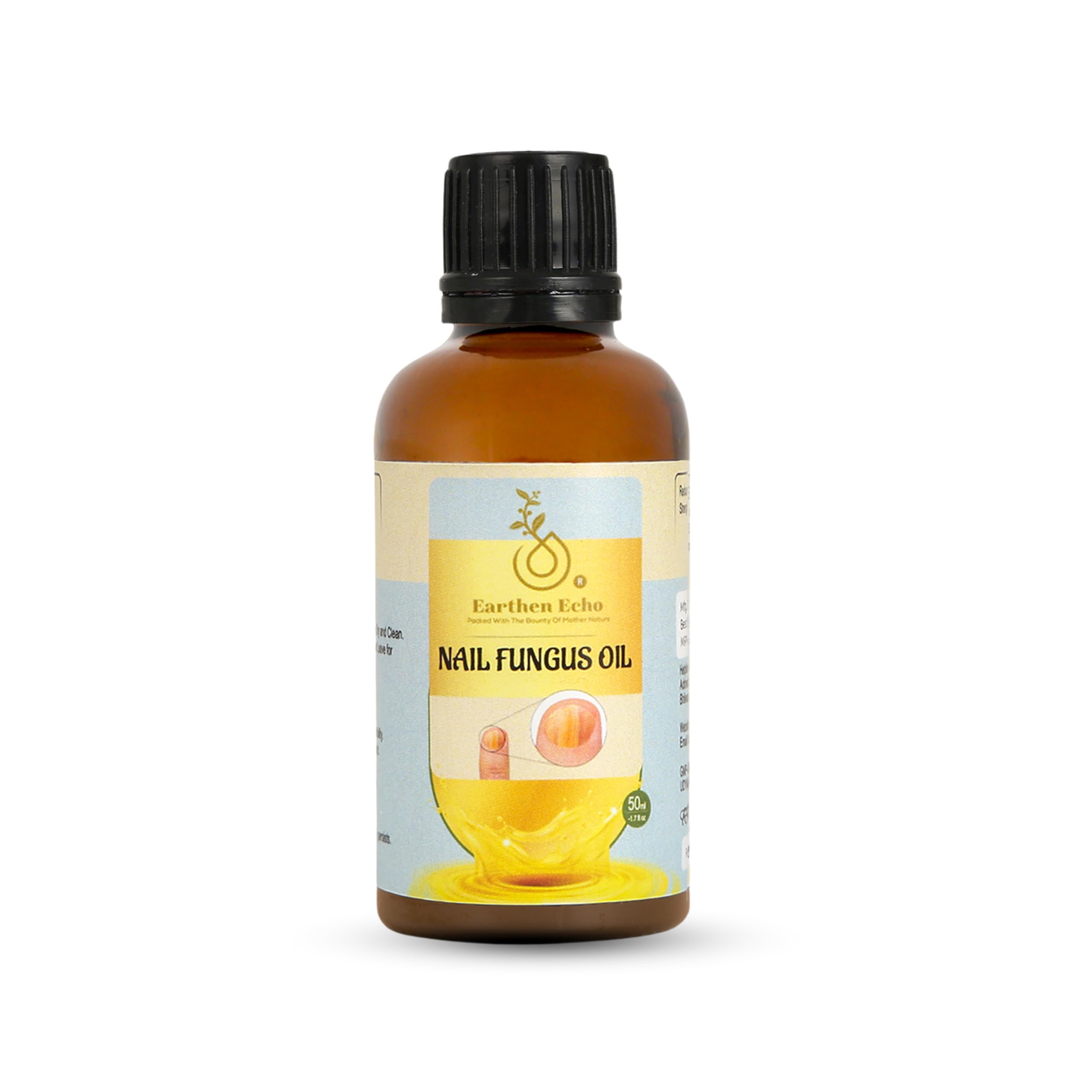 Earthen Echo Essential Oil for Nail & Cuticle Repair | 100% Pure | Cuticle Care | Herbal Oil Blend | Fast-Acting Solution for Stronger, Smooth, Resilient Nails | 50ML-image-1