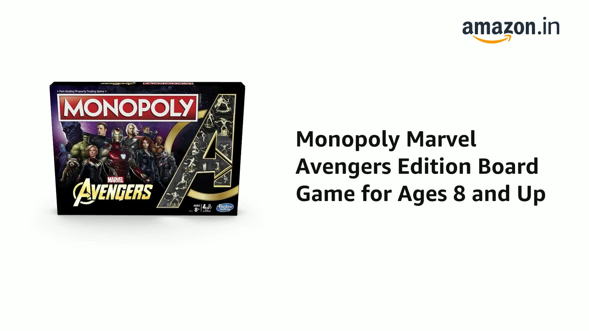 Buy Monopoly Marvel Avengers Edition Board Game For Ages 8 And Up