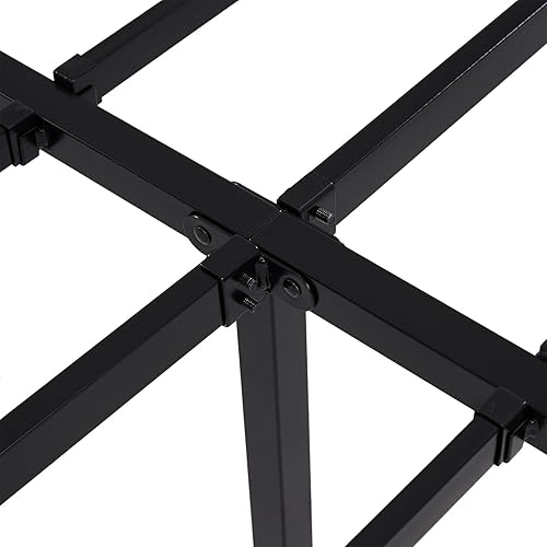 Miniatura 6 de Karl home Marco de cama California King de 14 pulgadas, plataforma de metal, no necesita somier, base de colchón firme de acero resistente, estilo