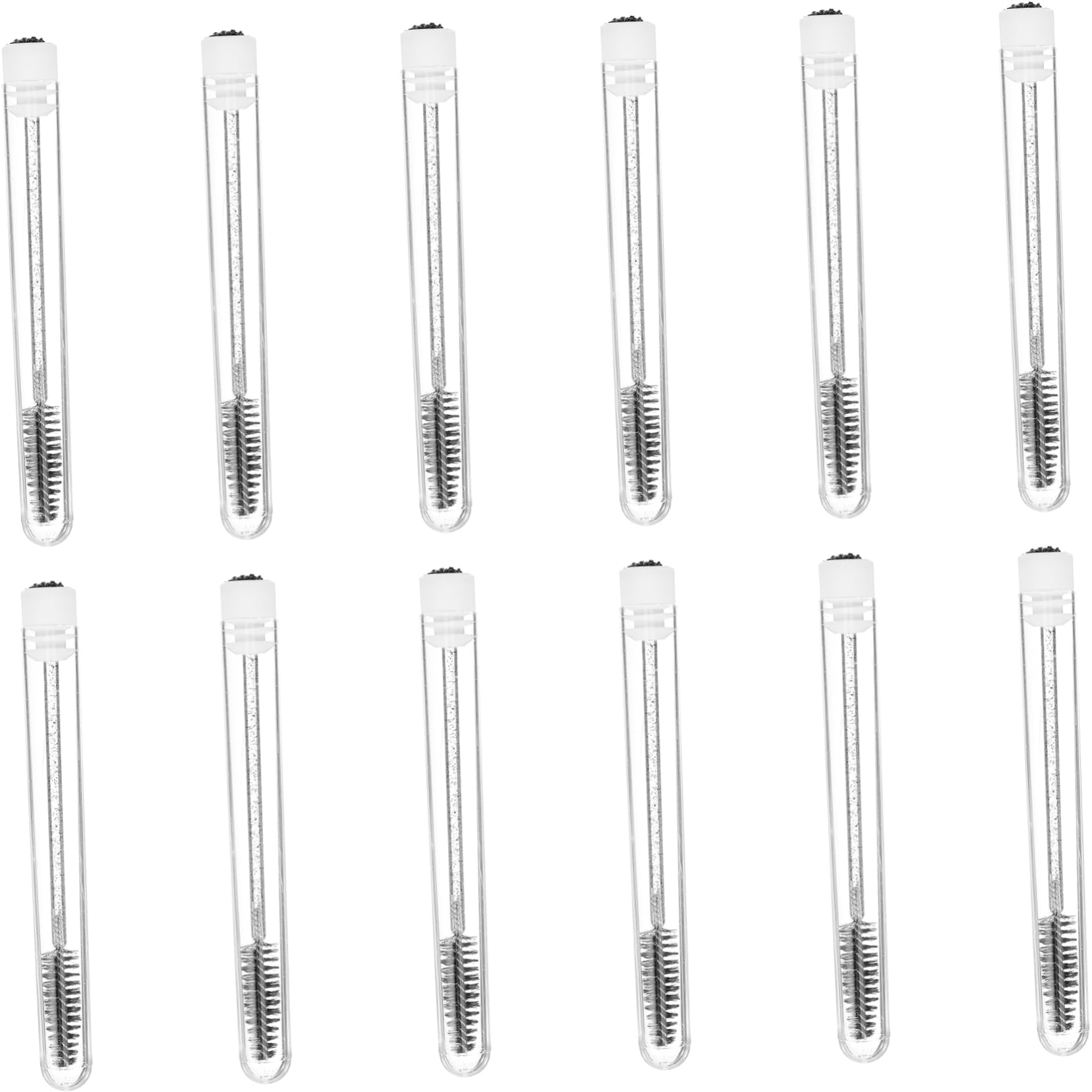 FRCOLOR 15 Pack Crystal Wand Mascara Brush Set Eyelash Tube Makeup Brush Wands for Eyebrows Lashes Random Color