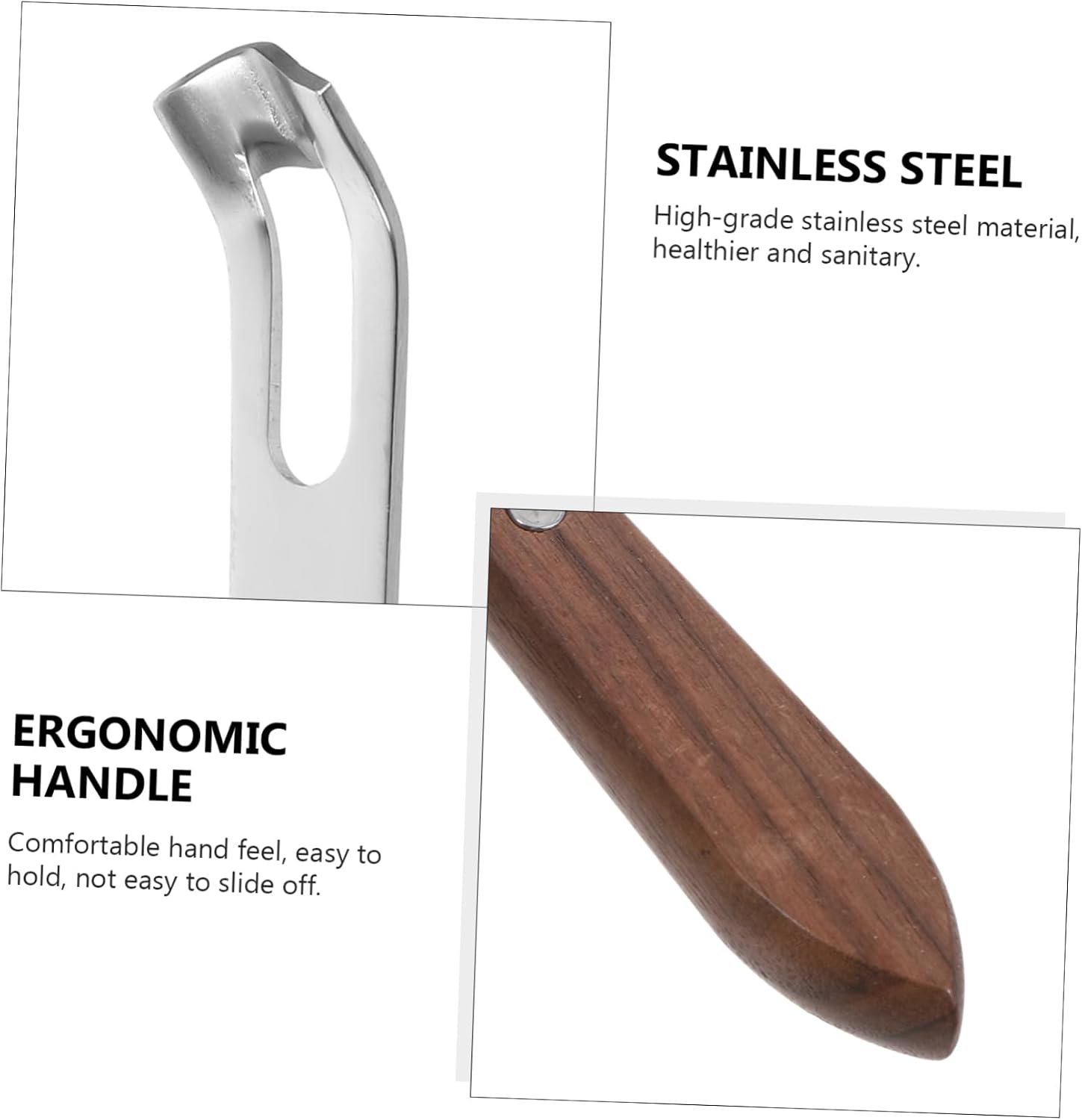 2 Pcs Kitchen Zester Cheese Grater with Wooden Handle