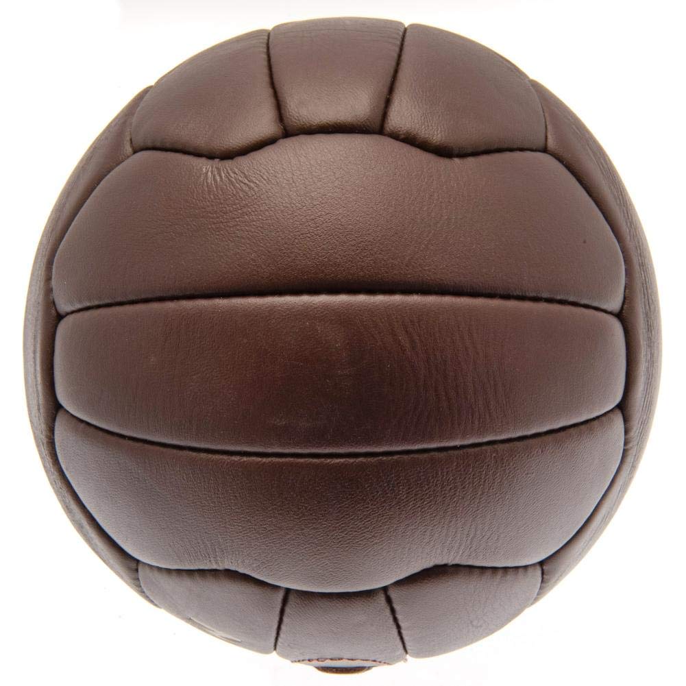 Manchester City FC Retro Leder Heritage Fußball (Einheitsgröße) (Braun)