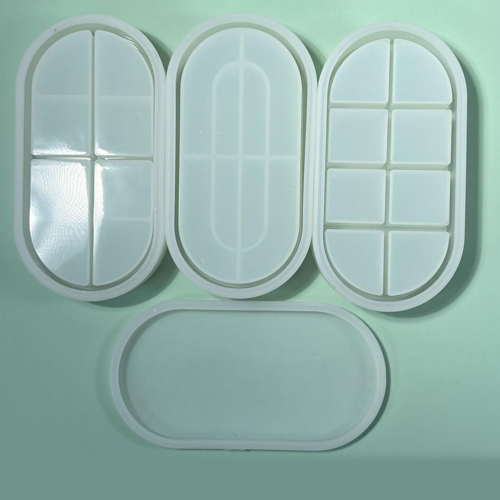 Stampo in resina epossidica a 3 strati per scatola di gioielli stampi per rossetto stampi in silicone per amanti del mestiere stampi in cristallo per resina epossidica