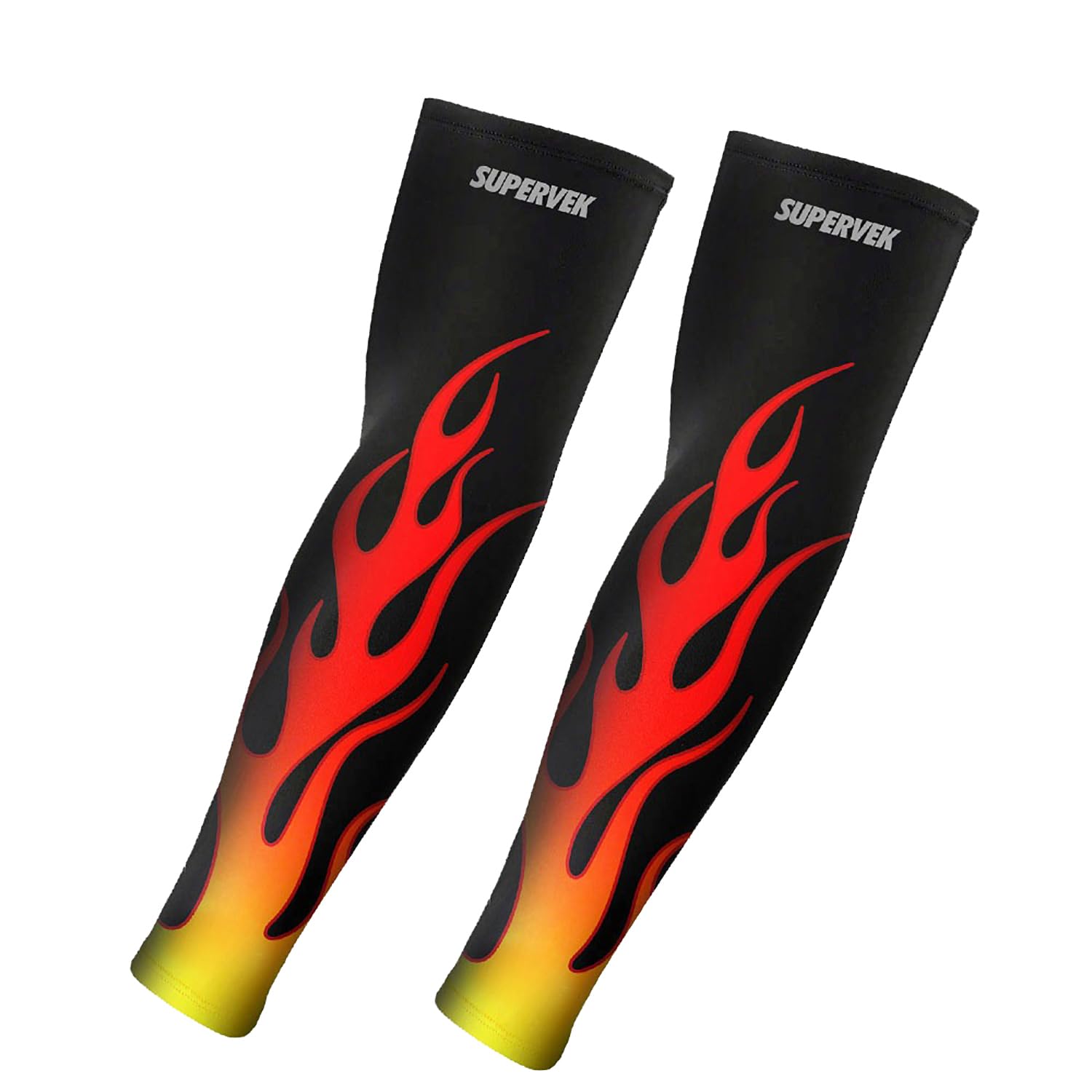 supervek UV Protection Arm Sleeves for Men Women | Hand Sleeves for men, Sun Protection Sleeves for Men | Hand Cover for Bike Riding Running Cycling Volleyball Basketball - Lit S/M 2Pack-picture-49
