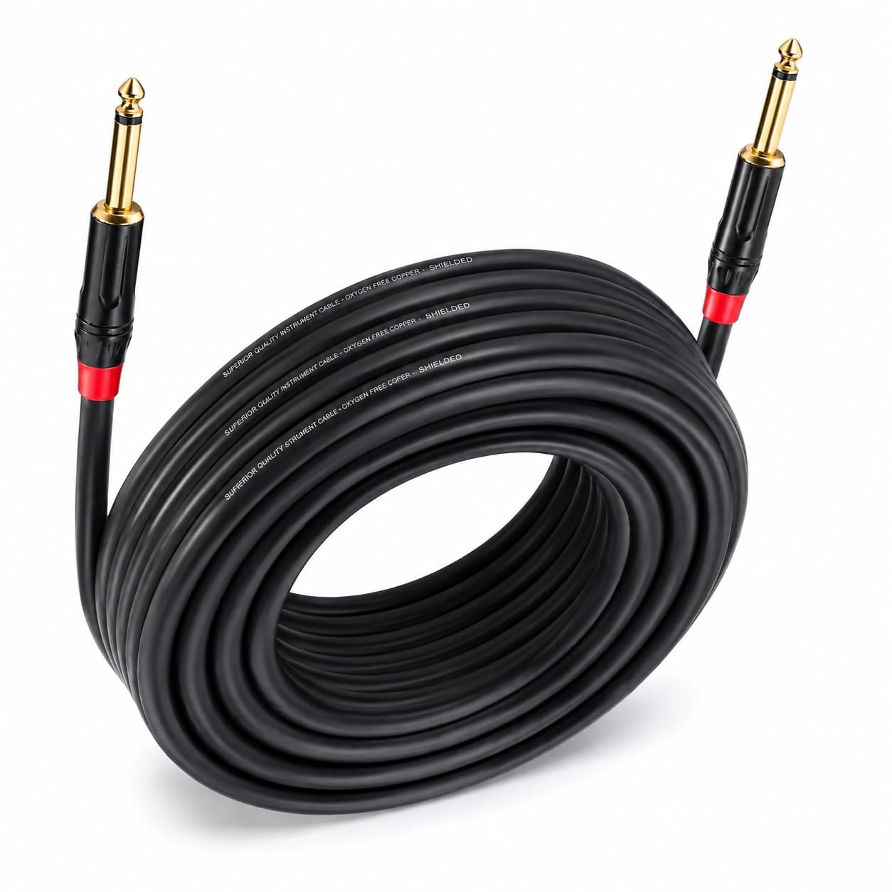 6 Meter Xlr Cable | Guitar Instrument Cable | 6.35mm (1/4) TS to 6.35mm (1/4) TS Stereo Audio Cable for Electric Guitar, Mandolin, Bass, Amplifier, Keyboard, Mixing Desks-picture-17