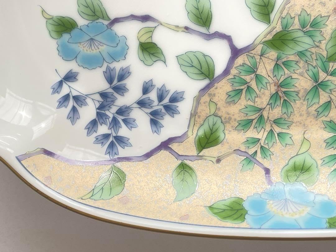 美濃焼 庫山窯 色絵 手まり 皿 鉢 5枚 前畑陶器 金彩 手毬 金彩