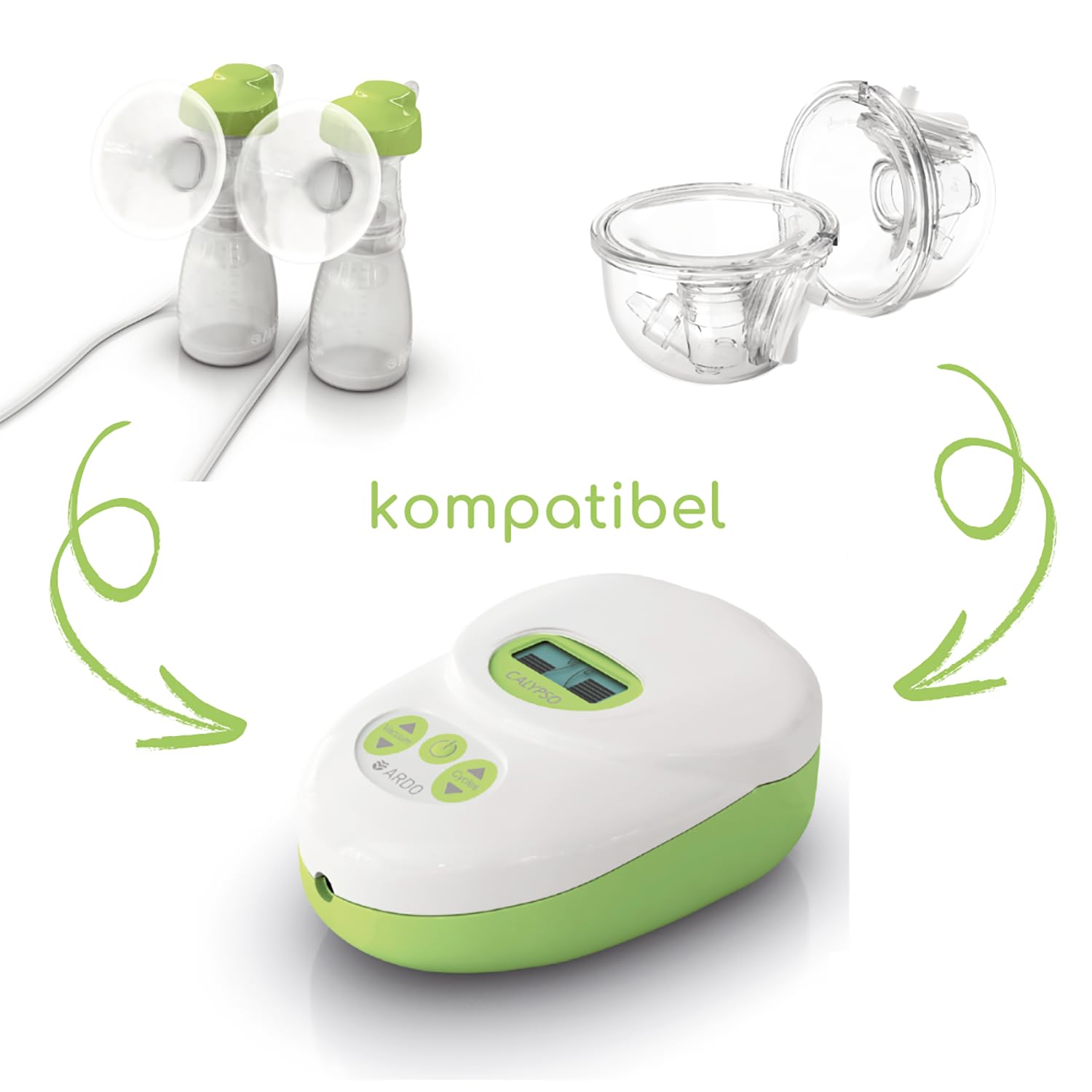 Ardo CALYPSO elektrische Milchpumpe | Kompakte, sichere Milchpumpe mit einfacher Bedienung - Mumsnet Best - BPA-frei - Schweizer Medizinprodukt