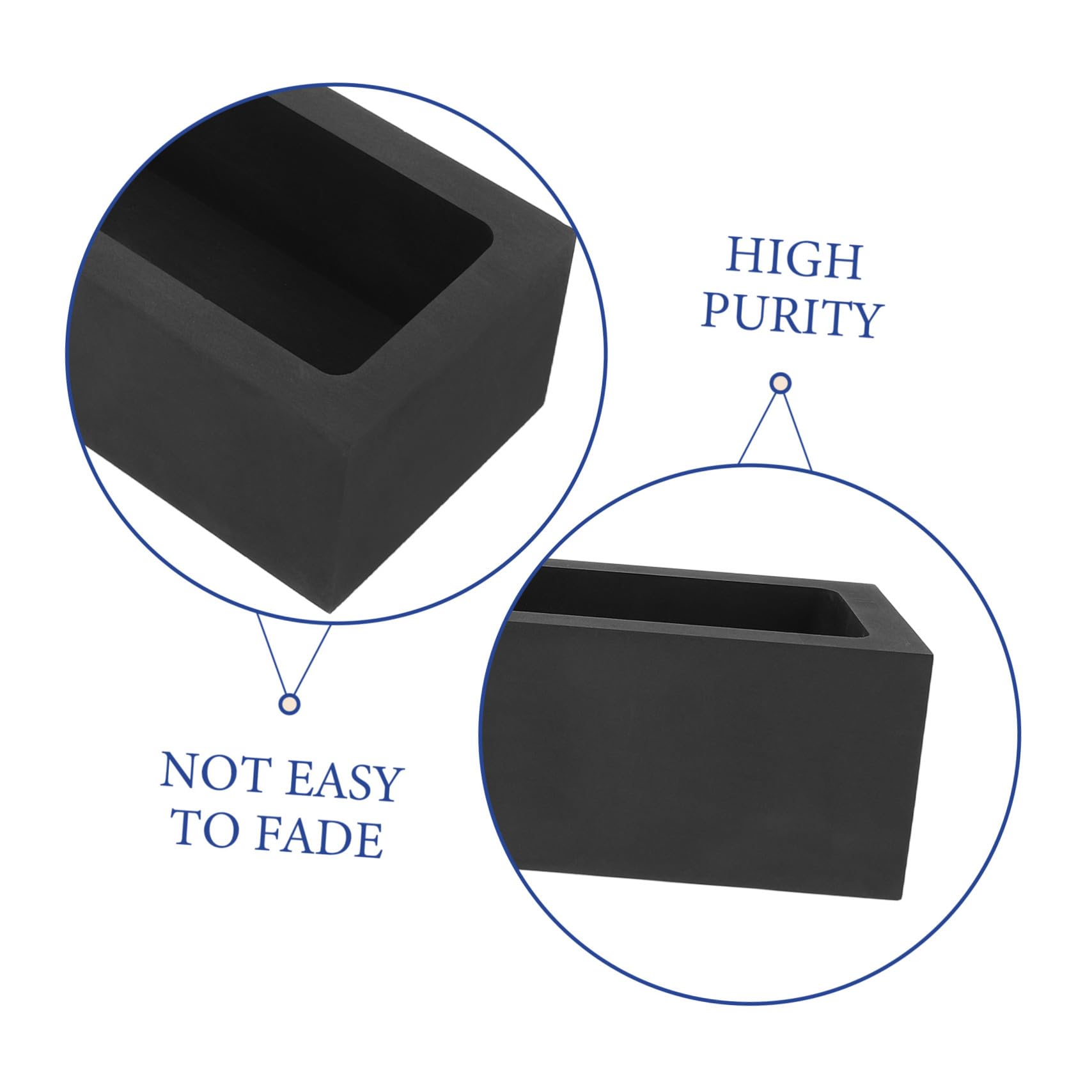 Graphit Gussform Tiegelform 5kg Schwarz zum Schmelzen und Gießen