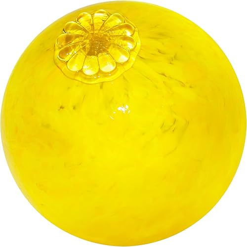 Yellow Pond Floats Balls - Available in 3 inches, 4 inches, 5 inches & 6 inches - Blown Glass - Made in Seattle - Dehanna Jones