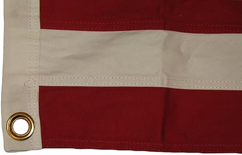 Miniatura 2 de Premium 3x5 Embroidered Sewn 34 Synthetic Cotton Flag 3'x5' 2 Clips