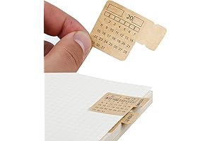 30 Pcs Calendar Stickers for Planners Bullet Journal Tabs Self Adhesive Index Tabs