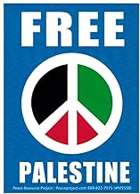 Free Palestine Peace Sign Social Justice Small Political Peace Sticker Decal