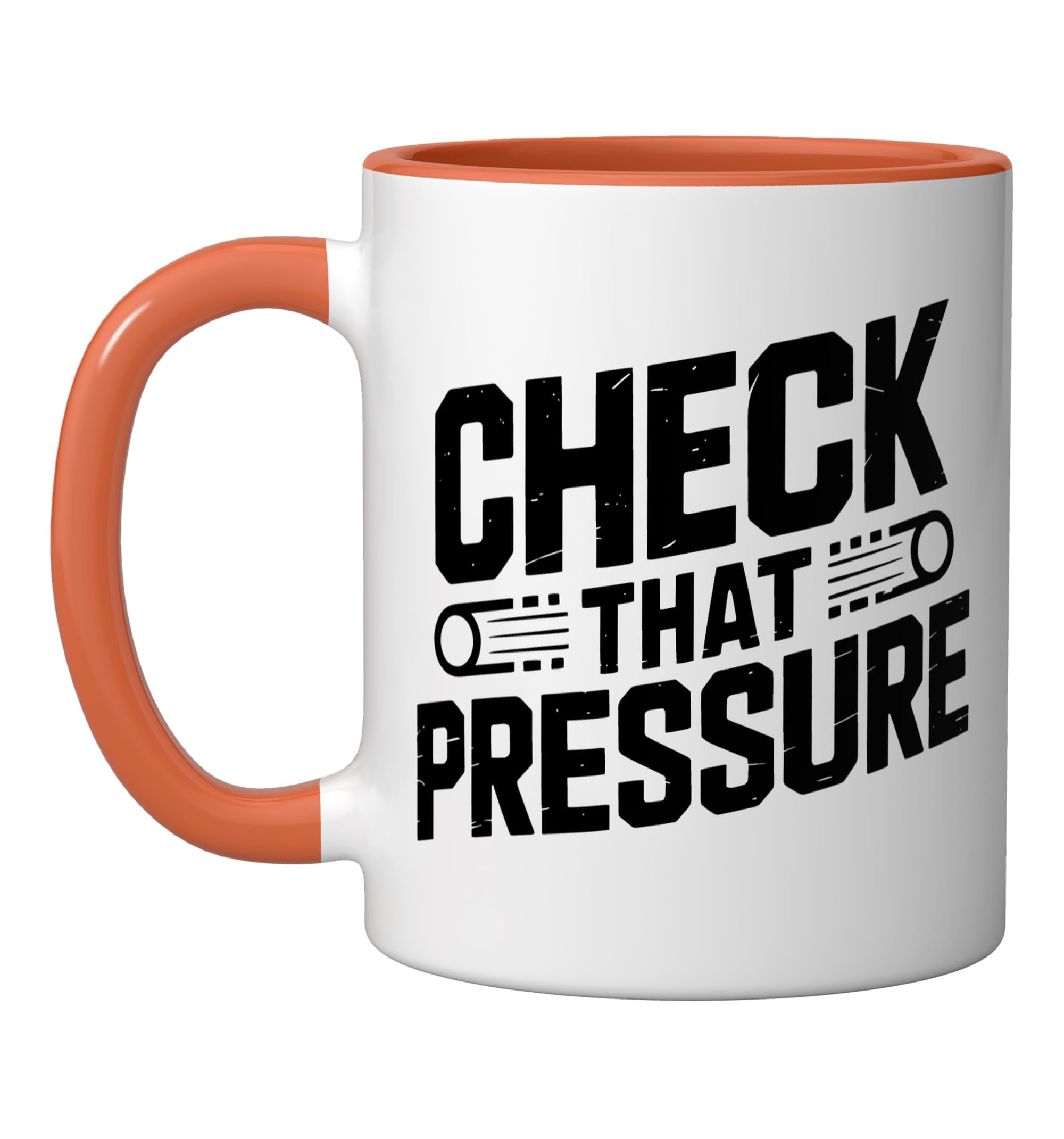 Ophthalmic Tech Who Checks Eye Pressure Tonometer Daily Iop Ceramic Mug, Orange/White, 11oz