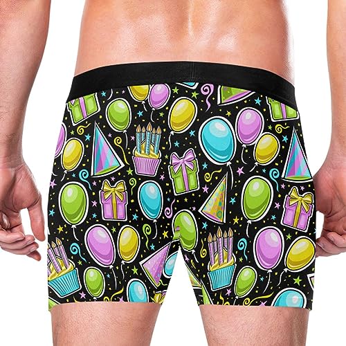 ZZXXB Cardinal Pig Pine Cone Mens Boxer Briefs Breathable Underwear Fly Front With Pouch S - XXL3