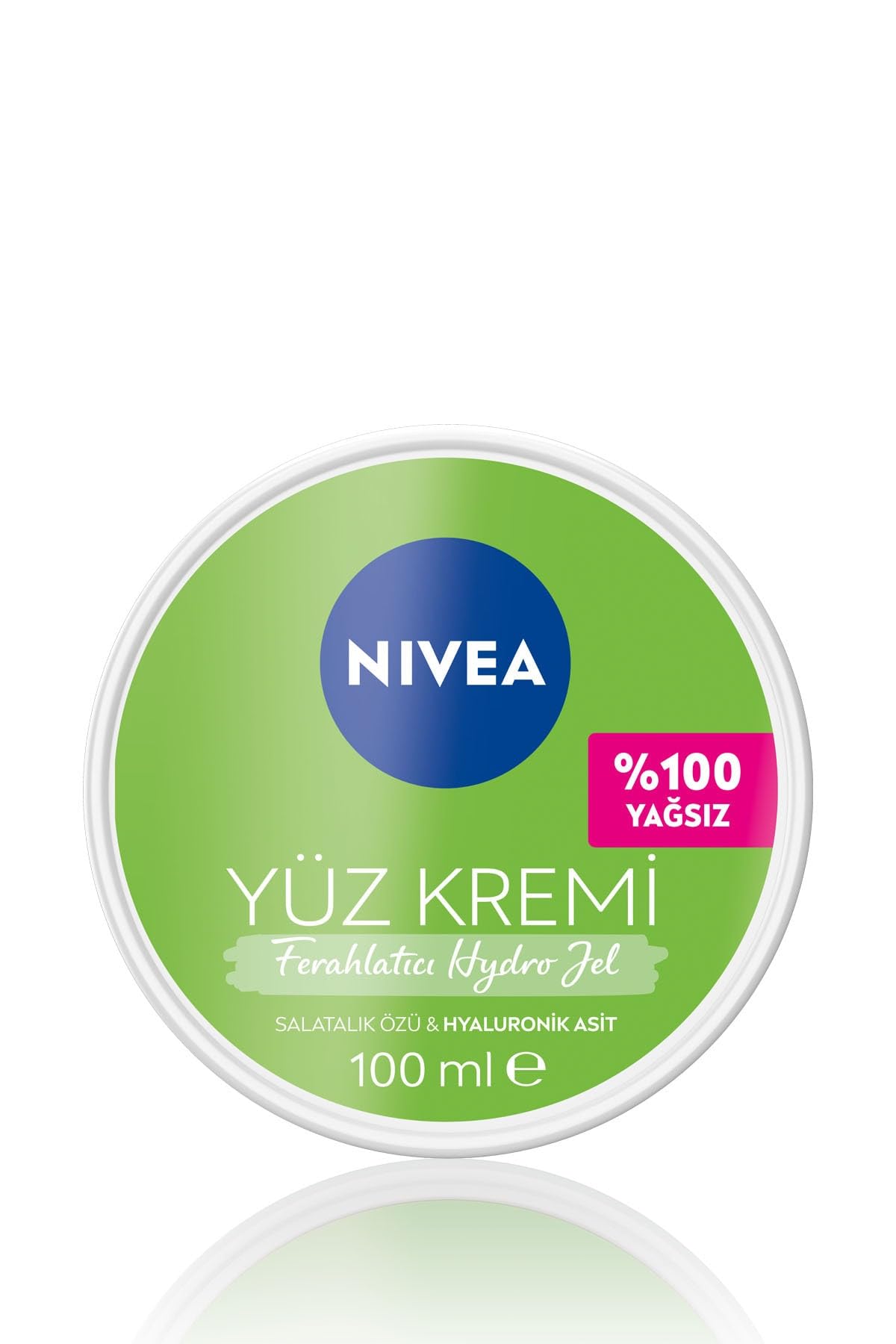 NIVEA Ferahlatıcı Hydro Nemlendirici Yüz Kremi 100 ml, Yağlı Ciltler İçin, Makyaj Bazı, 24 Saat Cilt Nemlendirici, Yağlı His Bırakmayan Formül