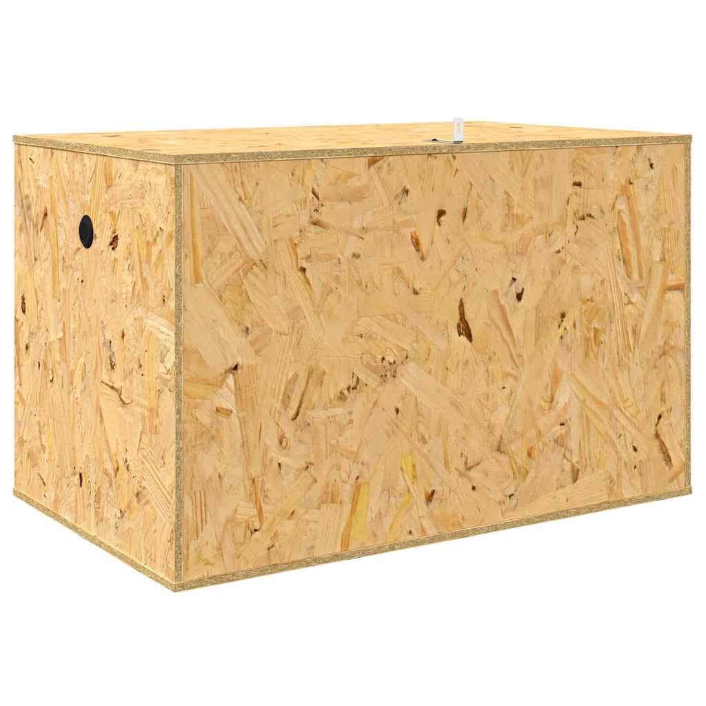 Terrario de madera OSB, 80 x 50 x 50 cm, para serpientes y lagartos, casa de terrarios con termómetro, estable recinto para animales pequeños