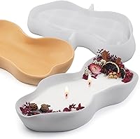 Wehous Large Irregular Silicone Mold for Candle Holders, Resin Epoxy Bowls, Concrete Planters & Storage Trays - Craft Mold