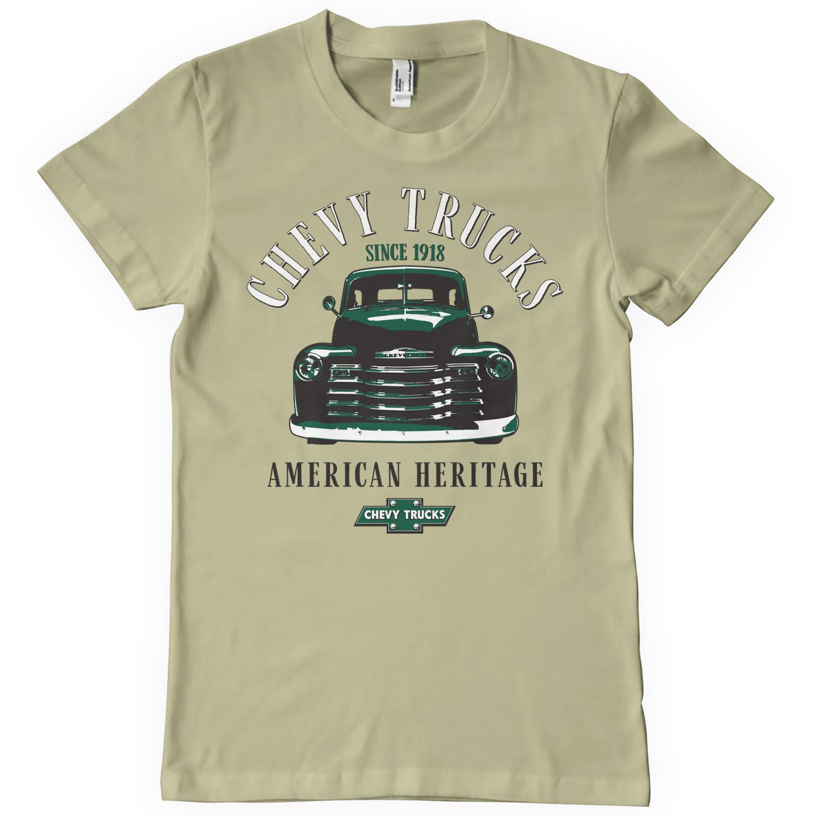 Chevrolet Officially Licensed Chevy Trucks - American Heritage Mens T-Shirt (Khaki), X-Large