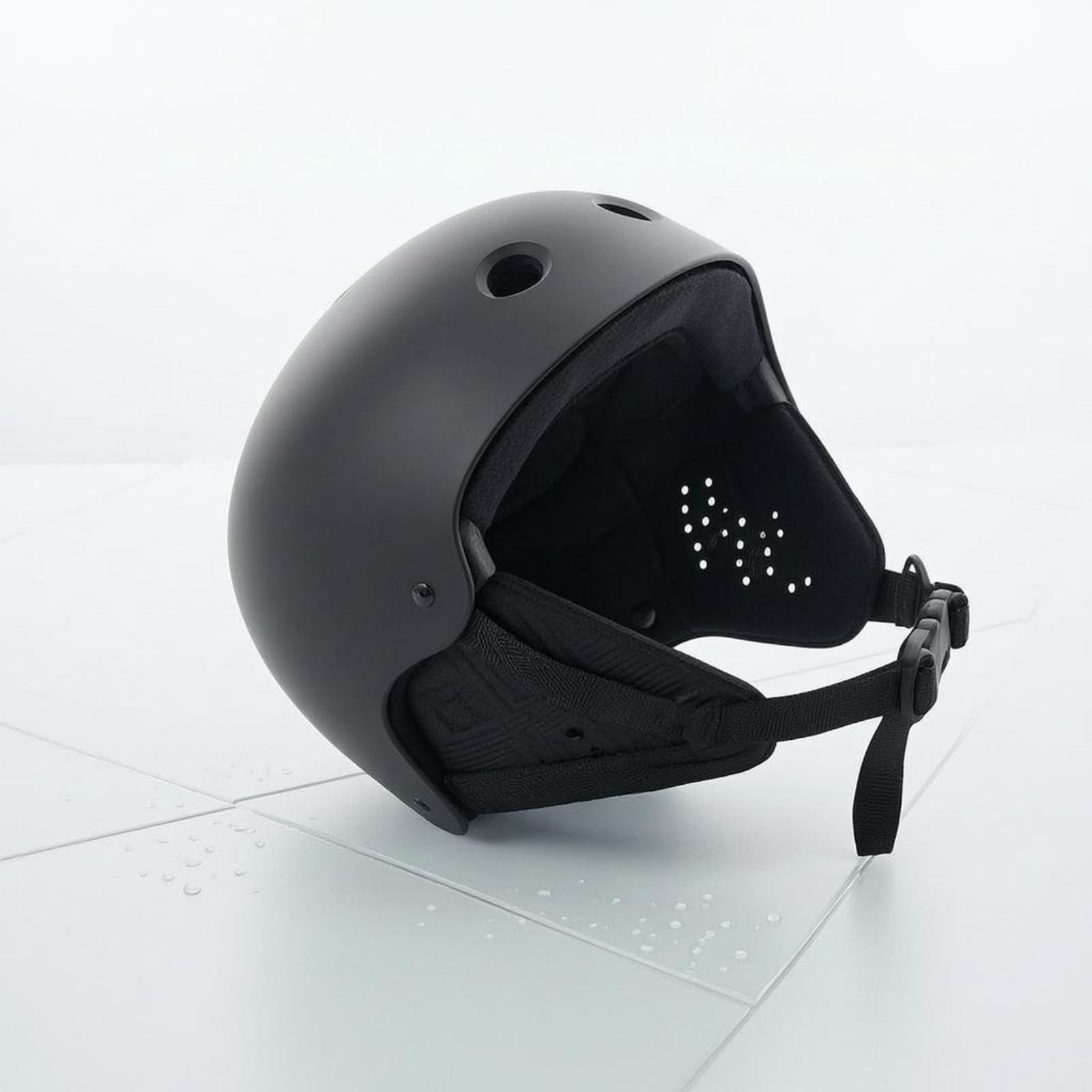Casco Protector Deportivo Casco Abierto Casco de Surf Casco Ventilado Cubierta Protectora con Caparazón Relleno EVA y Correa de Barbilla Regulable