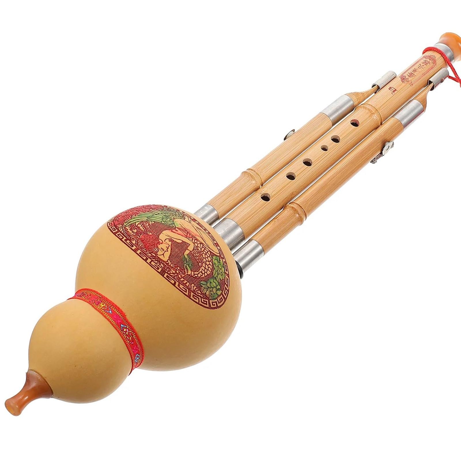 Instrumento De Flauta Hulusi Bb Clave Flauta De Cucurbitáceas Bambú Hulusi Instrumento Musical Étnico Instrumentos Manual Chino Hecho A Mano