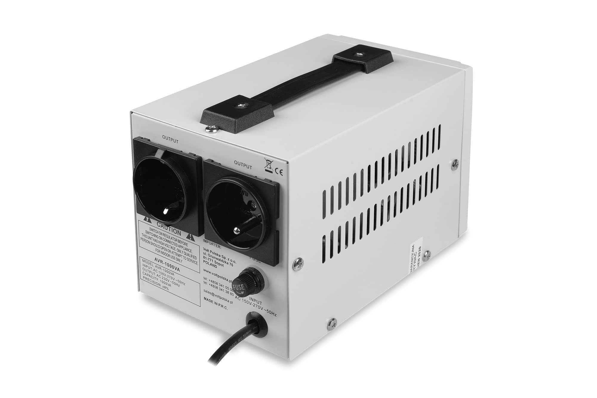 Estabilizador de Voltaje AVR 1000VA 8-11%